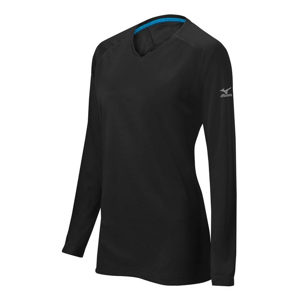 Mizuno Women's Comp Training Tops Black (350587-MXN)